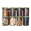 clear plastic food container storage box with containing mark