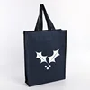 Dark blue shopping canvas tote bag custom print with zipper custom canvas bag