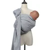 Baby wrap ring sling with extra-soft bamboo and linen/ 100% cotton/100% linen fabric