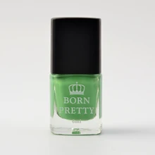 1 Bottle 6ml Born Pretty Fresh Green Colors Thermal Nail Polish Temperature Color Changing Polish 5
