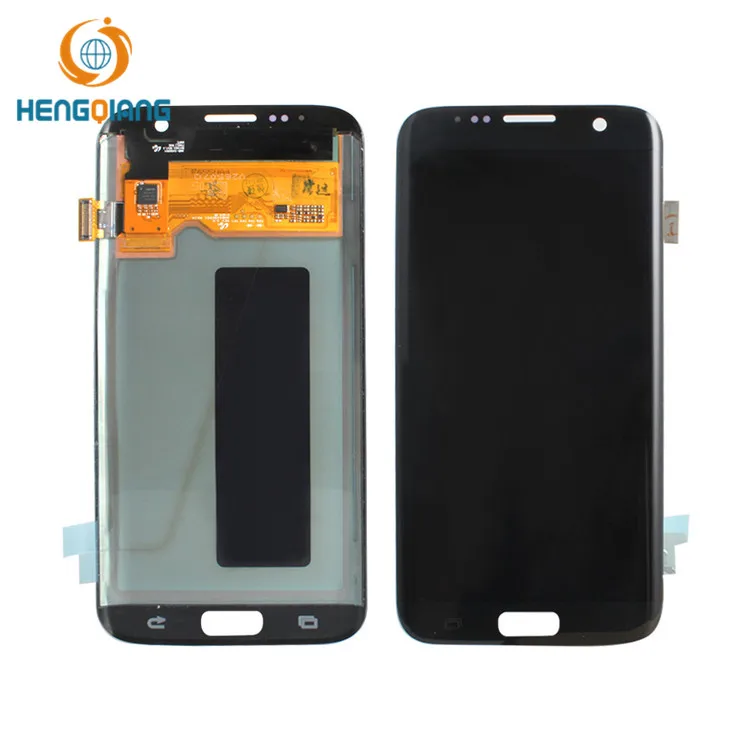 

Top sale LCD replacement for samsung galaxy s7 edge g935 screen digitizer display, White/sliver/gold