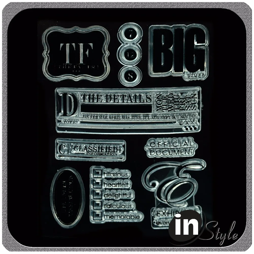 Custom Photopolymer Stamps,Acrylic Alphabet Stamps,Photopolymer Clear