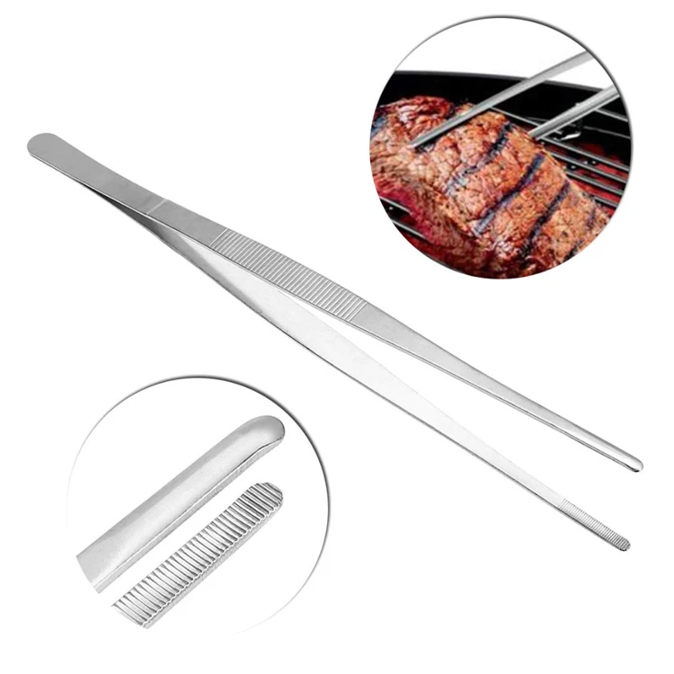 

Kitchen and Cooking Stainless steel Barbecue tong Grill tongs (12 inch )