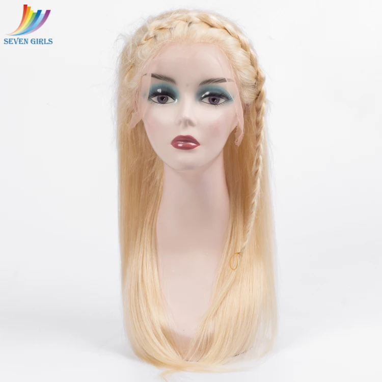 

Top 9A grade human virgin mink hair china wig supplier top selling blonde brazilian human hair full lace wig