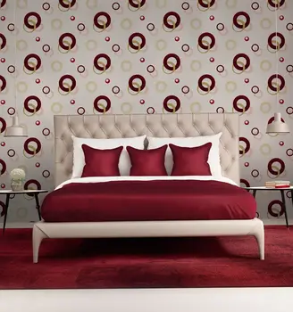 Circle Pattern Pvc Soundproof Bedroom Mod Wallpaper For Walls Buy Pvc Wallpaper For Solvent Printing Hot Wallpaper For Bedroom Walls Wallpaper For