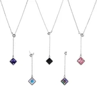 

44716 xuping Y lariat necklace crystals from Swarovski, simple cheap artifical gold 925 sterling silver color ladies jewellery
