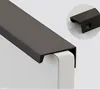 wholesale US European hardware wardrobe Push door knobs aluminum cabinet kitchen handles black bedroom furniture drawer handle