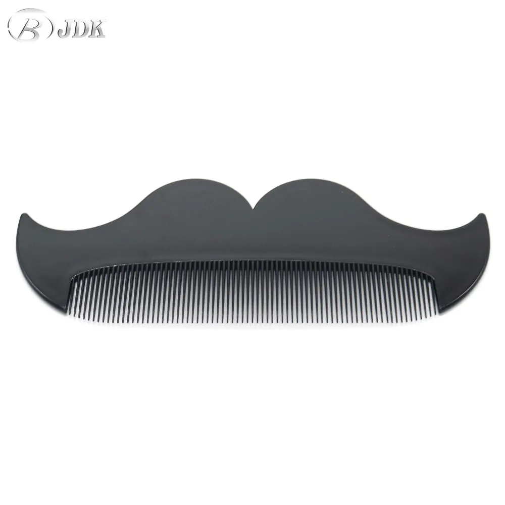 

JDK Mustache Shape Plastic Beard Comb for beard grooming, Black or brown