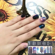 Marvelous Space Universe Nail Arts Nail Sticker Gel Polish French Manicure Patch Full Tape Waterproof Nail Decal Sticker