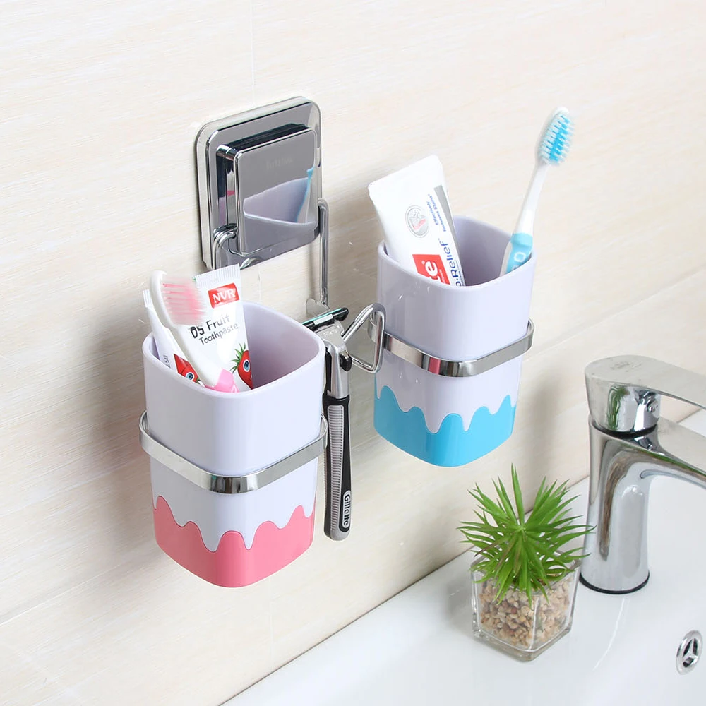 

Modern fashion design silicone toothbrush holder for family