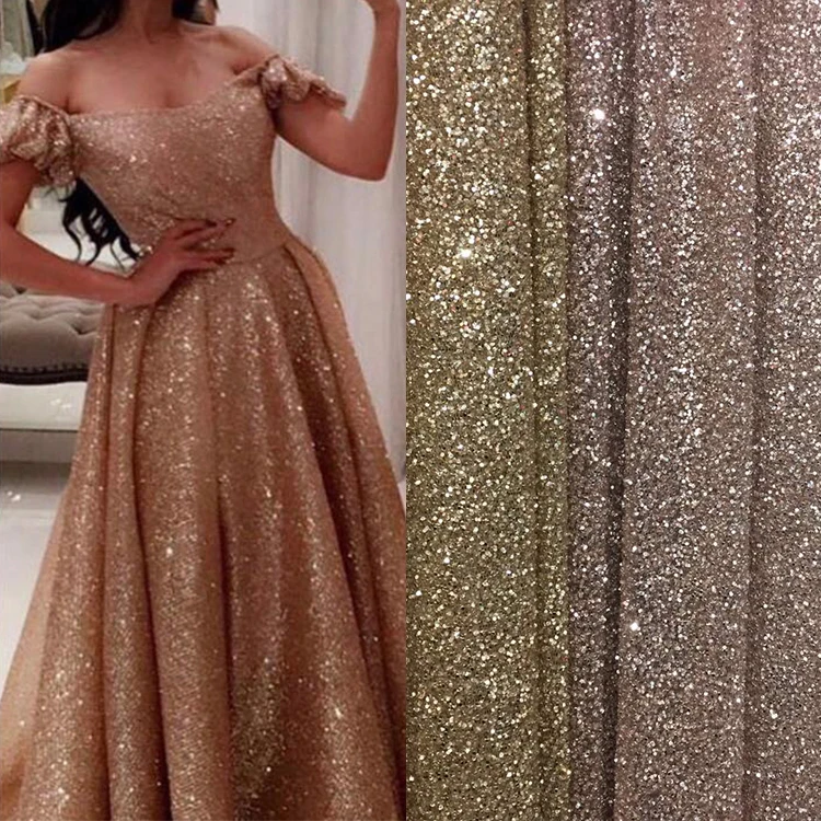 

Wholesale Exquisite Shiny Glued Black Glitter Tulle Fabric High Quality White Sequins Bridal Wedding Dresses Lace Trim Materials, Silver, champagne gold, white, customized