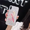 Shockproof TPU shining dynamic liquid quicksand mobile phone shell for Iphone X