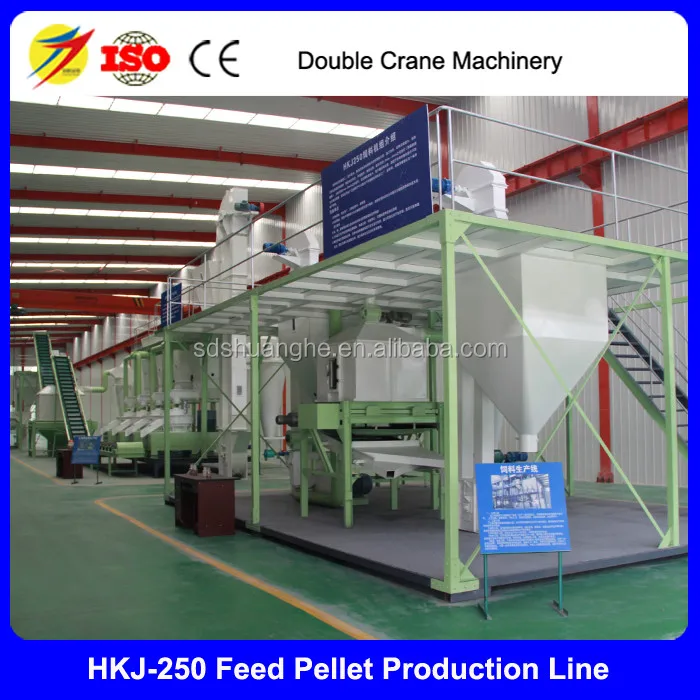 Hkj250 Model Poultry Feed Pellet Making Line One Ton,Chicken Feed Mill
