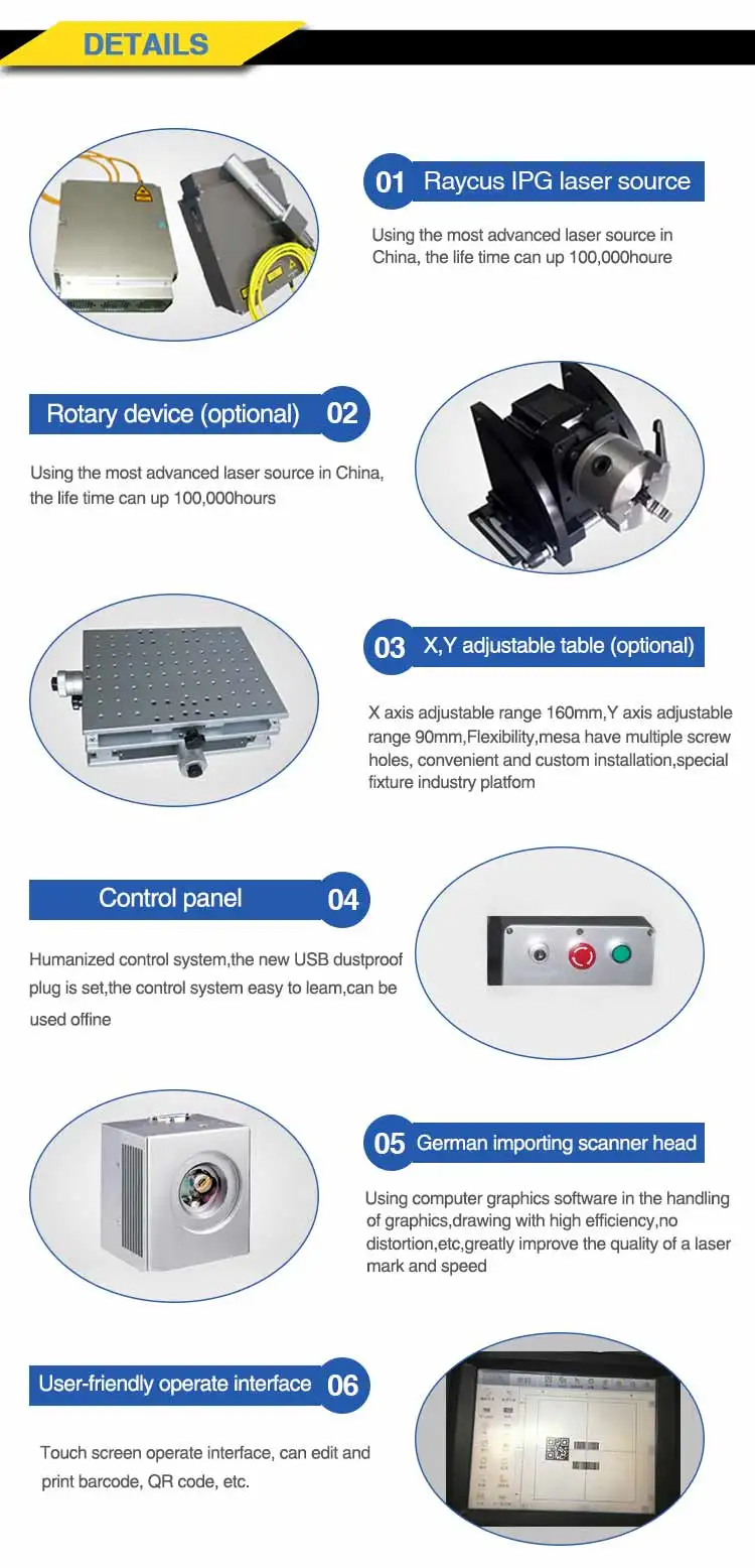 Industrial Laser Engraving Printer Date Logo 20/30w Flying Fiber Laser Marking Machine for Jewelry/Mental