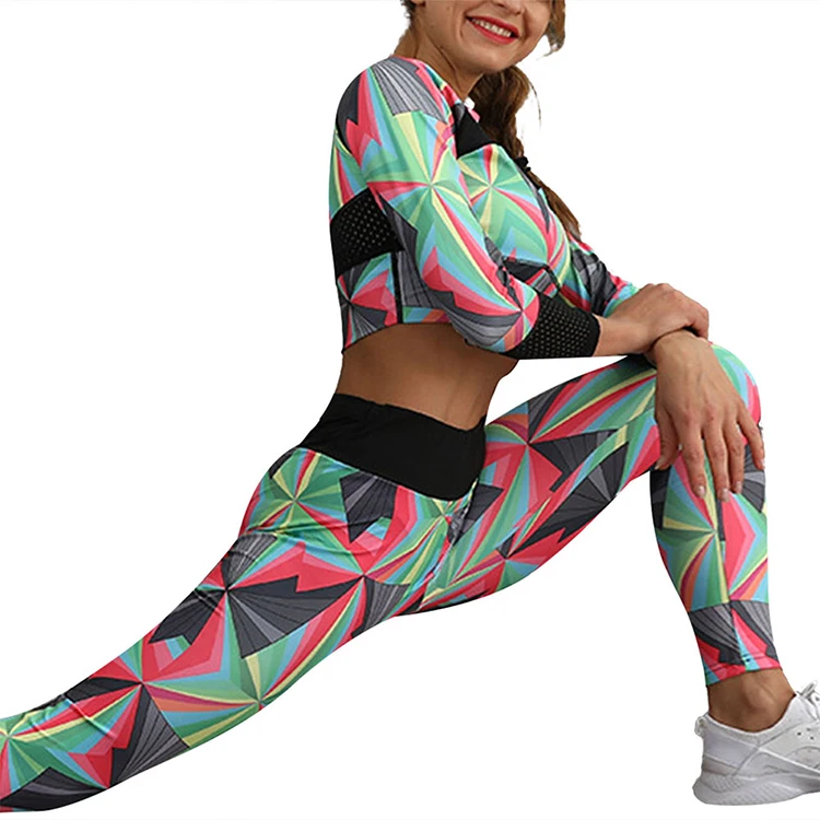 

Wholesale Custom Yoga Set Women Athletic Apparel Sportswear, As show