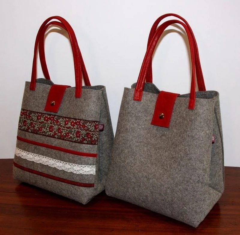Online India Customized Logo Handmade Felt Non Woven Marketing Bag Hand Eco Tote China Suppliers