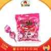 20g Show love apple flavor lollipop candy with bubble gum inside