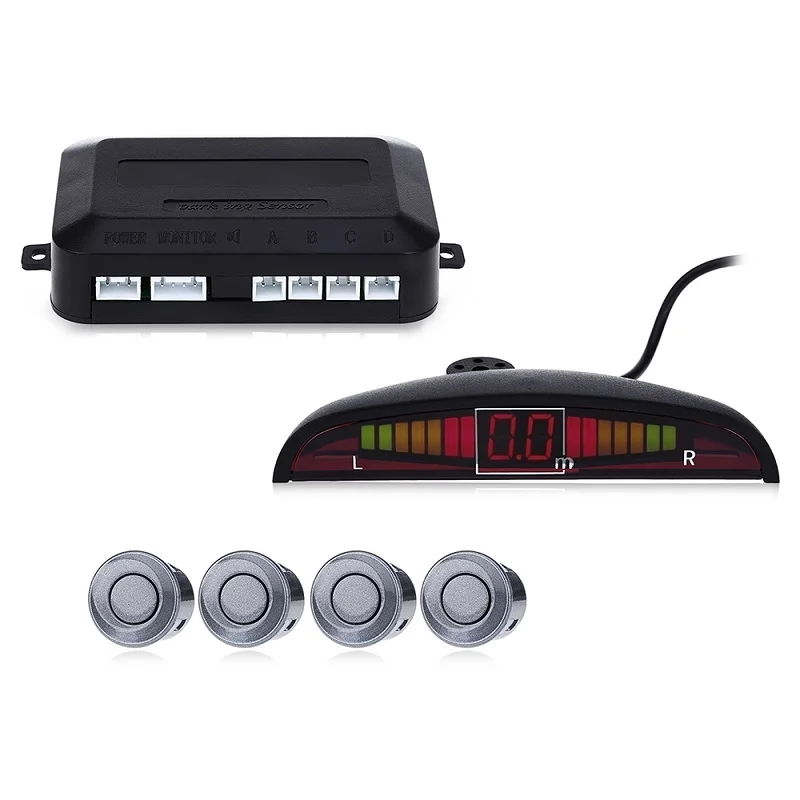1 Set Car Parking Sensor Kit Car Auto LED Display 4 Sensors For All Cars Reverse Assistance Backup Radar Monitor Parking System