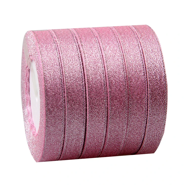 

Zhejiang wholesale 2cm ribbon , recycled silk sari ribbon, Pink ,196 colors to choose