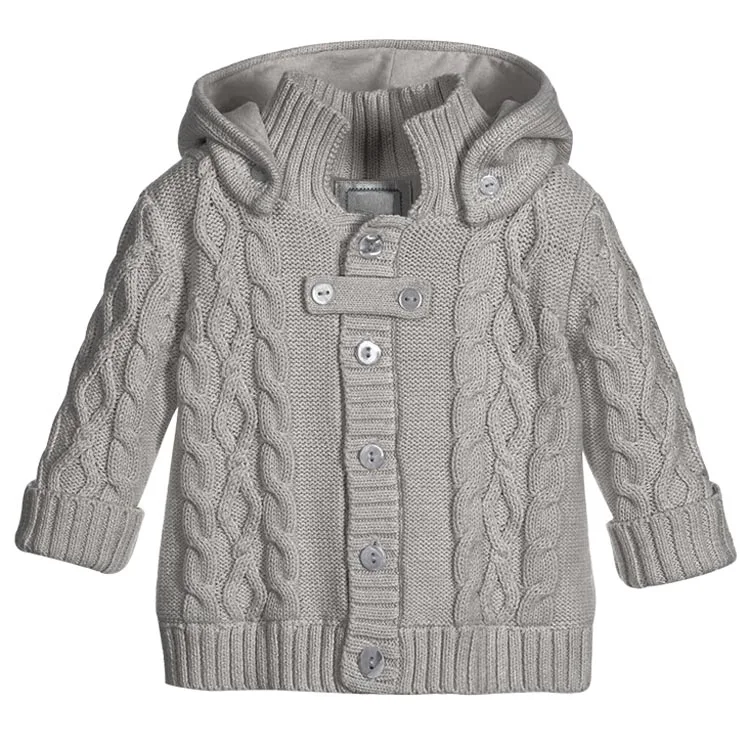 Custom Factory Wholesale Cable Knit Infant Toddlers Apparel Baby Coat ...
