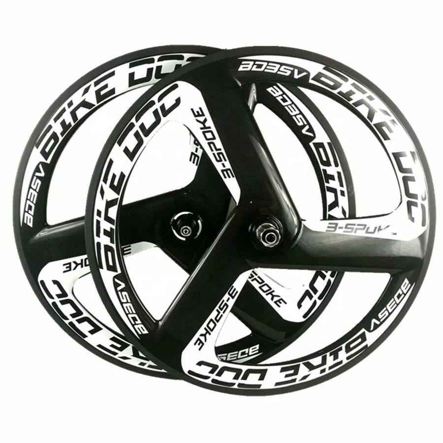 

Synergy  3 Spoke Bicycle Wheel With Logo Customized Wheelset Road Bike Carbon Race Wheels Track Wheel Clincher