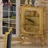Italian furniture-antique reproduction french furniture- golden foil royalty classic cellaret-italian french antique furniture