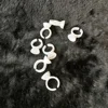 100PCS Disposable Plastic Nail Art Tattoo Glue Holder Eyelash Extension Rings