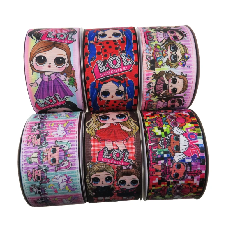

Cartoon Lol Cute Printed Grosgrain Ribbon For Decor, 196 colors