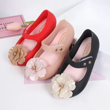 Flower Mini Plastic Jelly Shoes For 