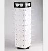 Spinning retail display stand holding sun glasses acrylic and a metal centre pole
