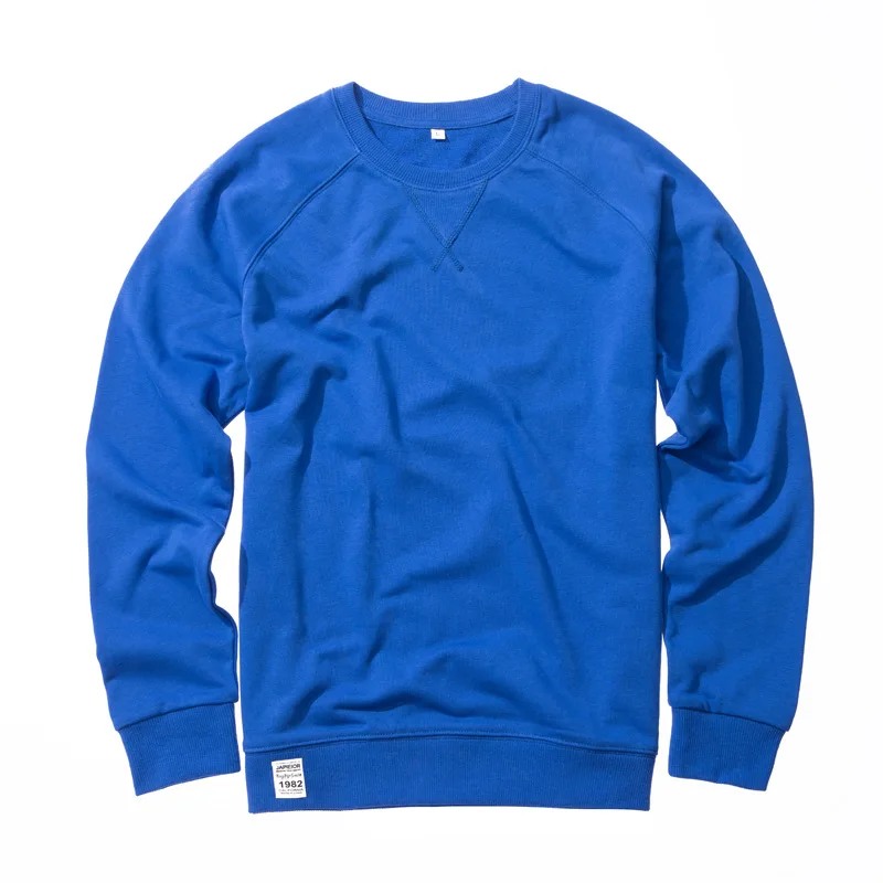 

2019 New Design Factory Wholesales Solid Color Round Neck Men Sweatshirt