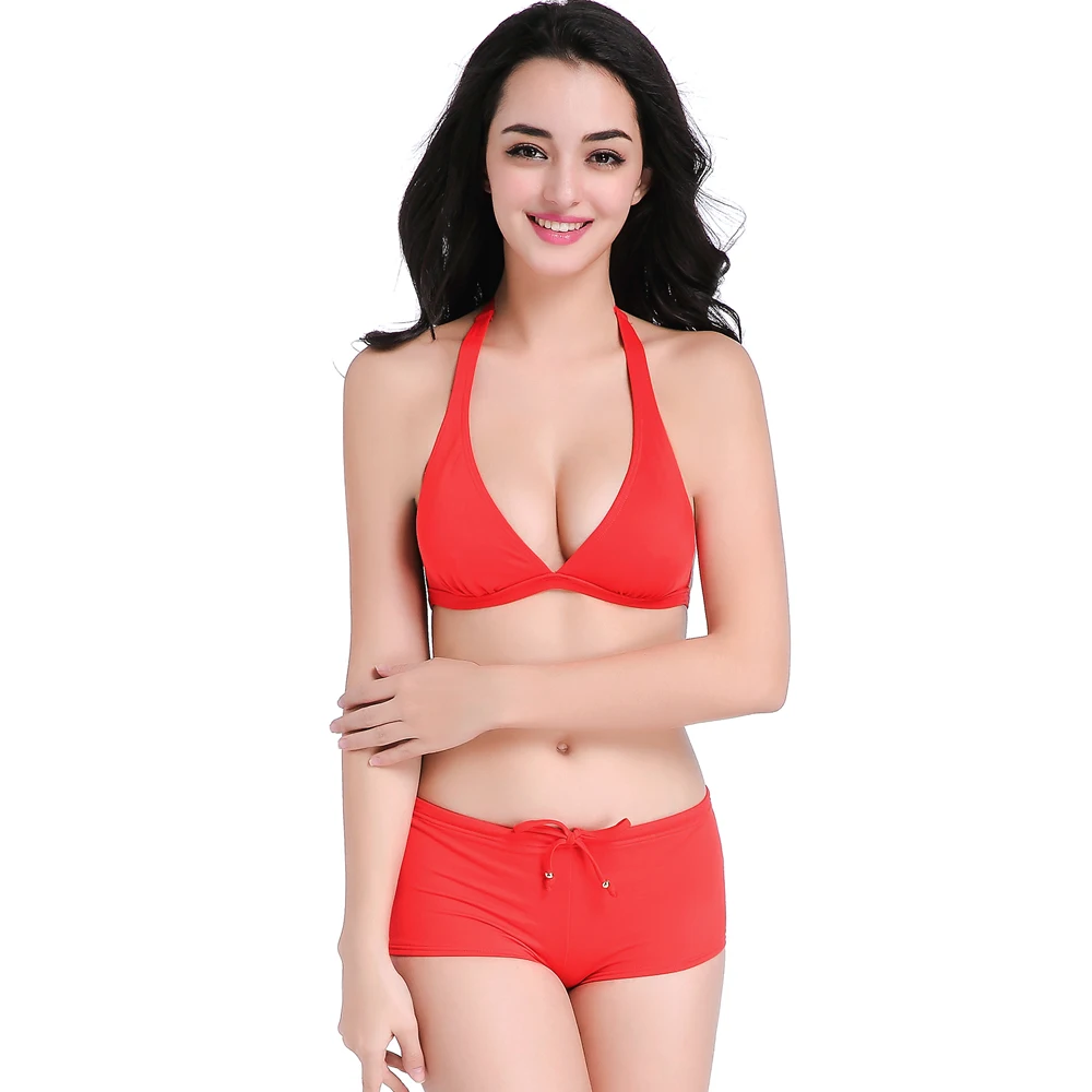 ladies red bikini