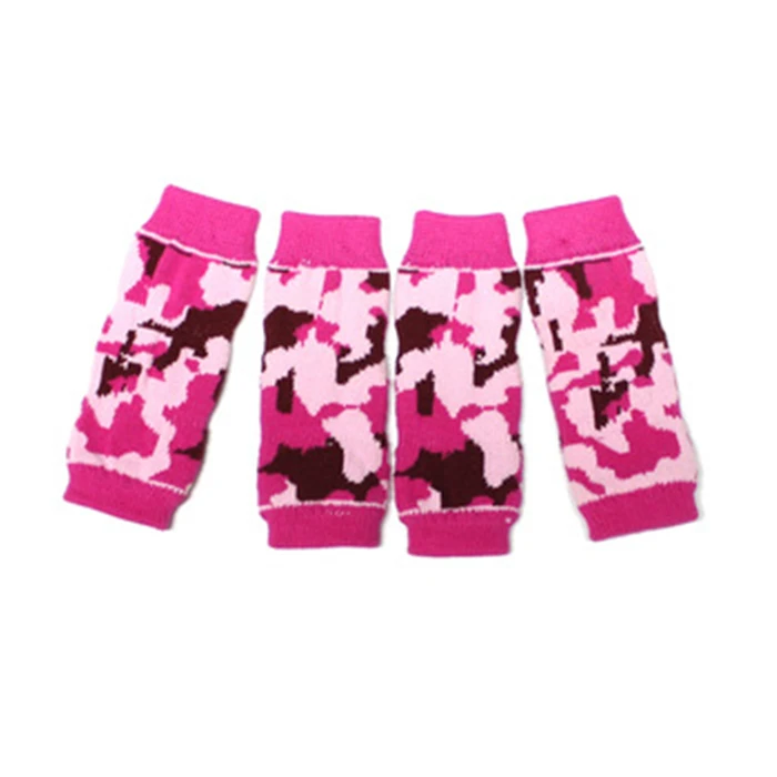 

2020 fashion colorful cotton knitting leg warmer socks for dog