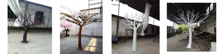 factory supply 250cm height artificial fiberglass tree trunk with decorative natural dry tree branches trunk