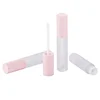 P-Lan Brand Stock 5ML Pink Empty Round Lipgloss Container Tube With Frosted Bottle