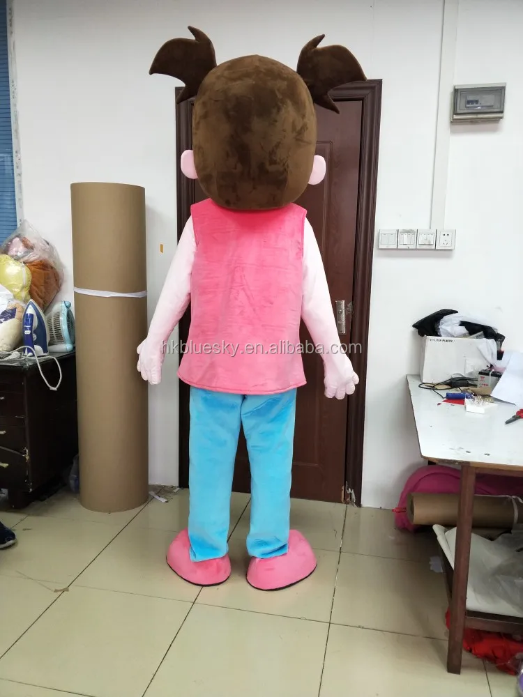 Character Adult Pink Girl Mascot Costume Buy Pink Girl Mascot Costume 