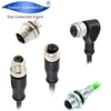 Ethernet cordsets M12 to RJ45 x code CAT6A 8 Poles male connector shielded patch cable