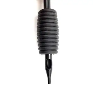 Disposable Black Silicon Wavy Shape Tattoo  Grip Free Tattoo Kits