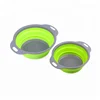 BPA Free Round Kitchen Foldable Round Collapsible Colander Set
