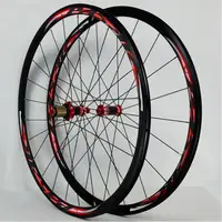 

Road Bike 700C Bicycle Carbon Fiber V/C Brake Wheel Straight Pull 30MM Rim Wheelset