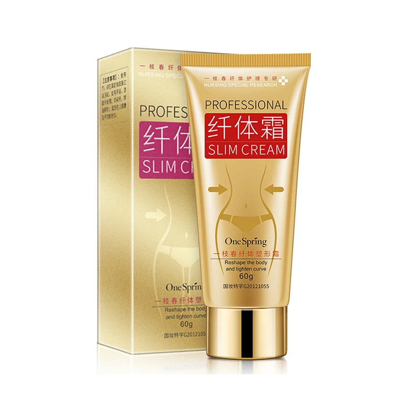 

In Stock weight loss fat burning slimming cream, White/customized