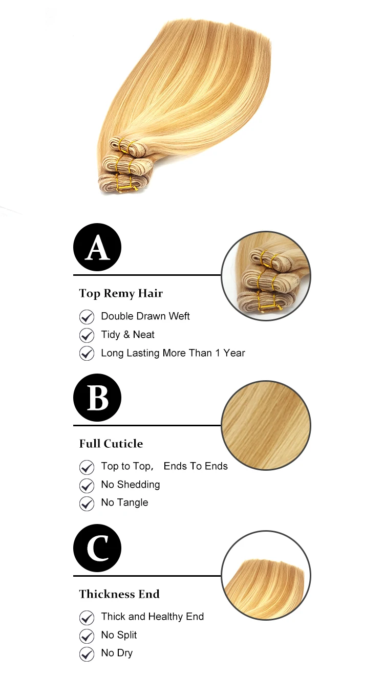 Low Wholesale Price 100 Human Hair Weft Ombre Russian Remy Human