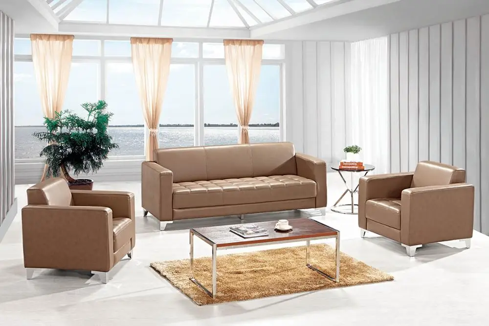 Modern Office Sofa W8897 Sofa Set 2021 Newest Pu/genuine Leather