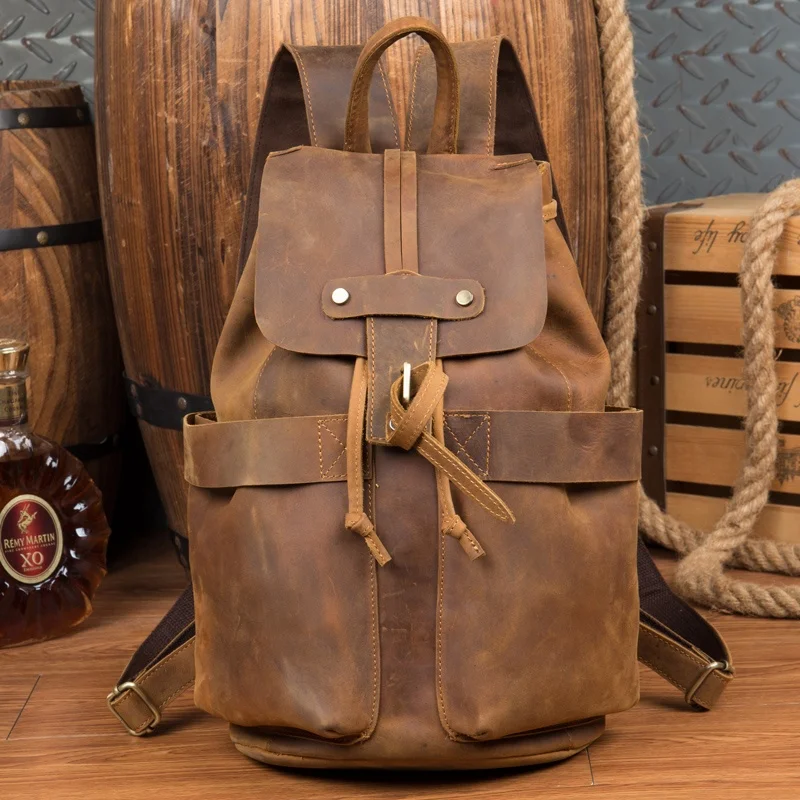 Backpack Manufacture Genuine Leather Backpack,Vintage Retro Backpack ...