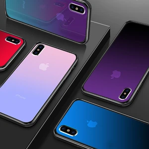 Aurora Gradient Tempered Glass Phone Case iPhone