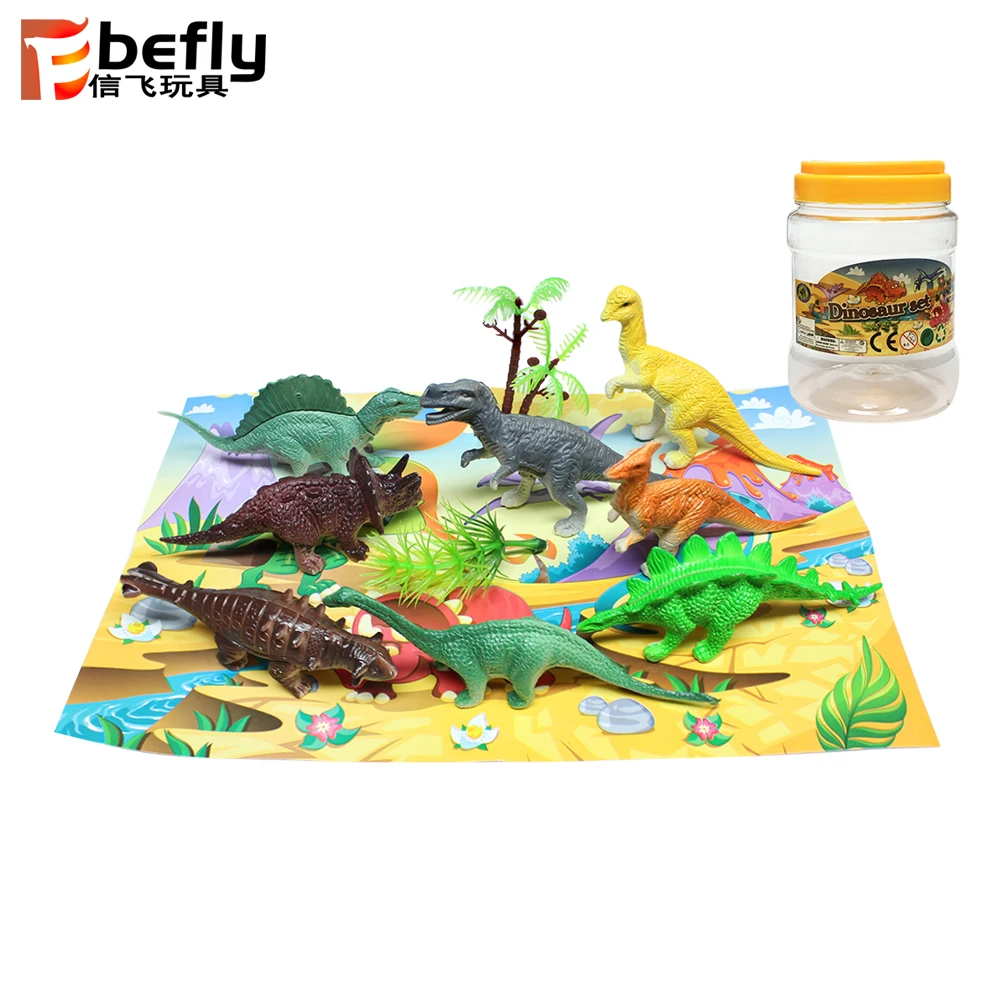 
PVC bucket packaging mini dinosaur toy set plastic  (60663116420)