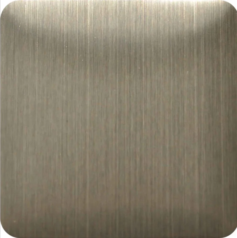 
316L Hairline rose gold stainless steel sheet 