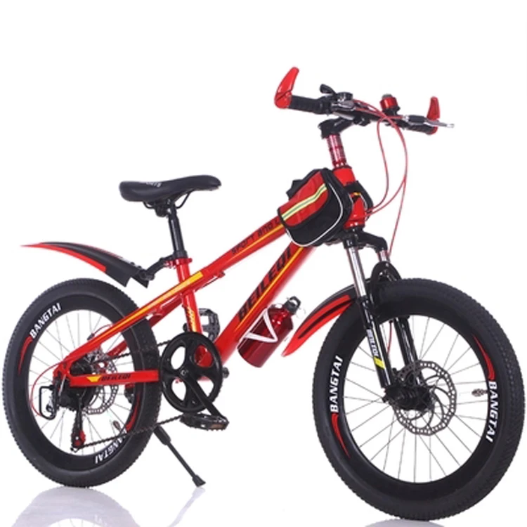 

20inch Children Mountain bike with variable speed shock absorber dual disc brake for Middle school student mountain bike, Green,red,blue