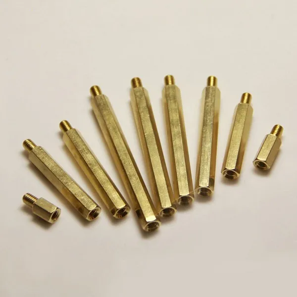 Custom Precision Aluminum Brass M8 Threaded Male Female Stainless Steel