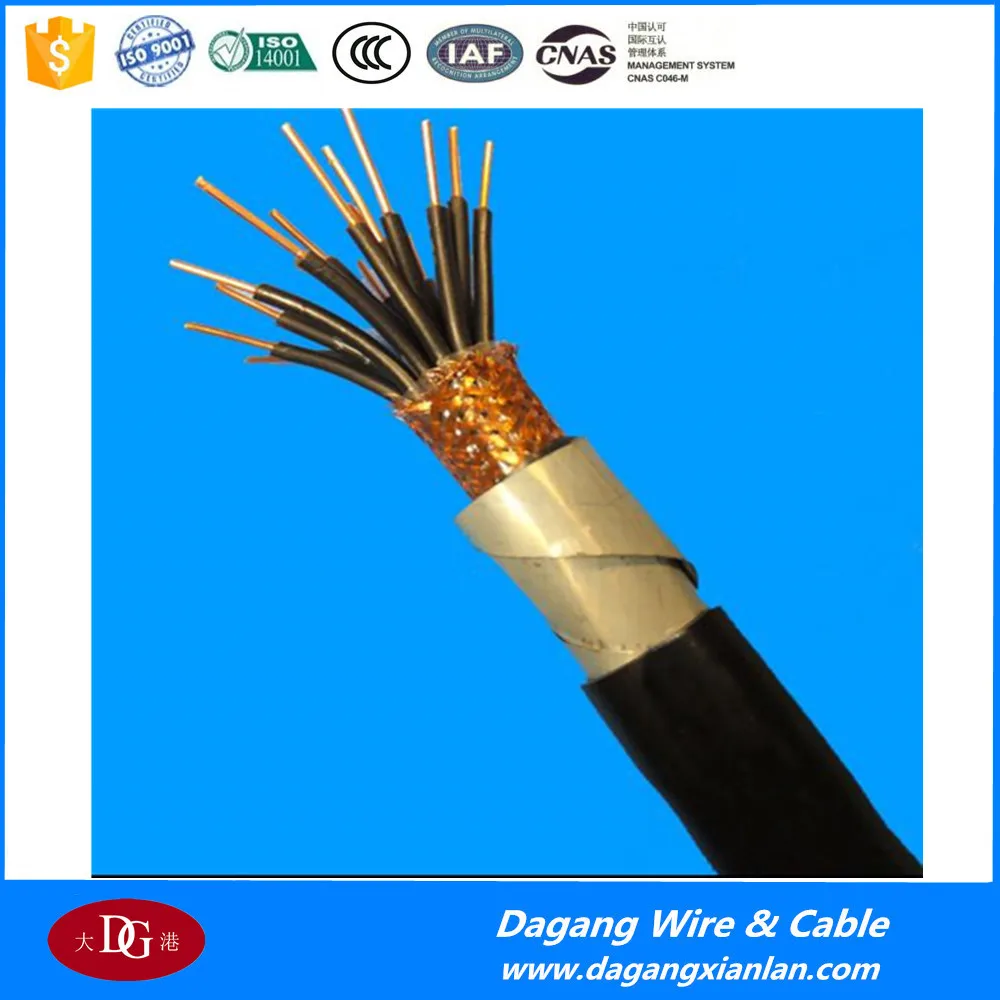 solid copper condutor pvc insulated copper wire braid screen pvc sheathed control cable - ANKUX.COM